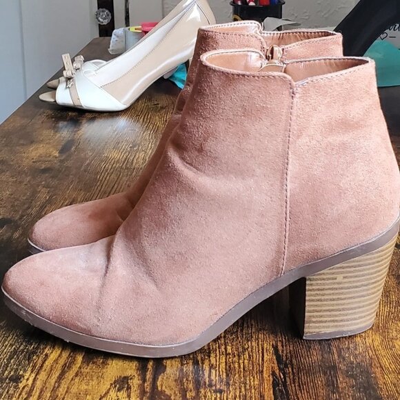 Justfab Cognac Booties - Picture 5 of 6